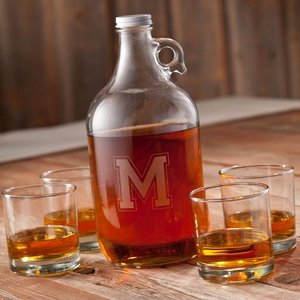JDS Personalized Gifts Personalized Gift Whiskey 5-Piece Growler Set JMSI1057